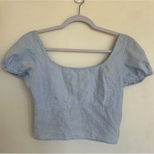 urban outfitters linen bustier top